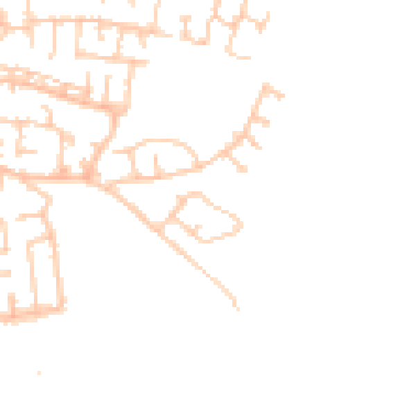 Daytime road noise heatmap for WN4 9JN