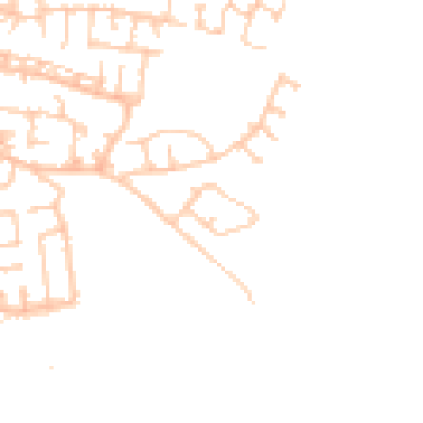 Daytime road noise heatmap for WN4 9JR