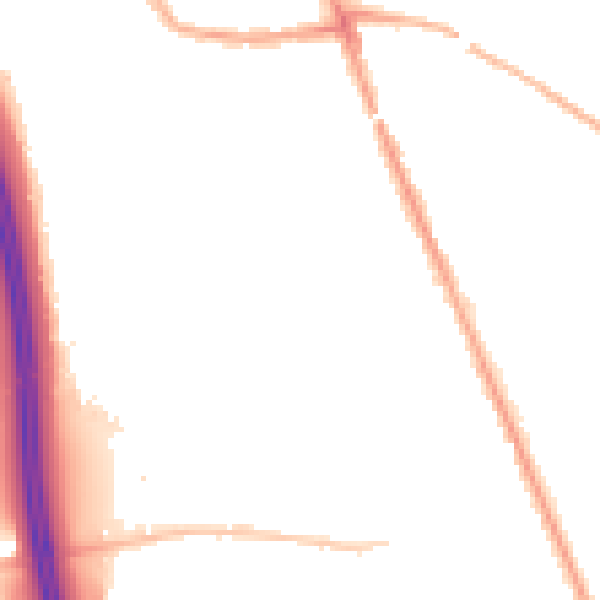 Night-time road noise heatmap for WN4 9XE