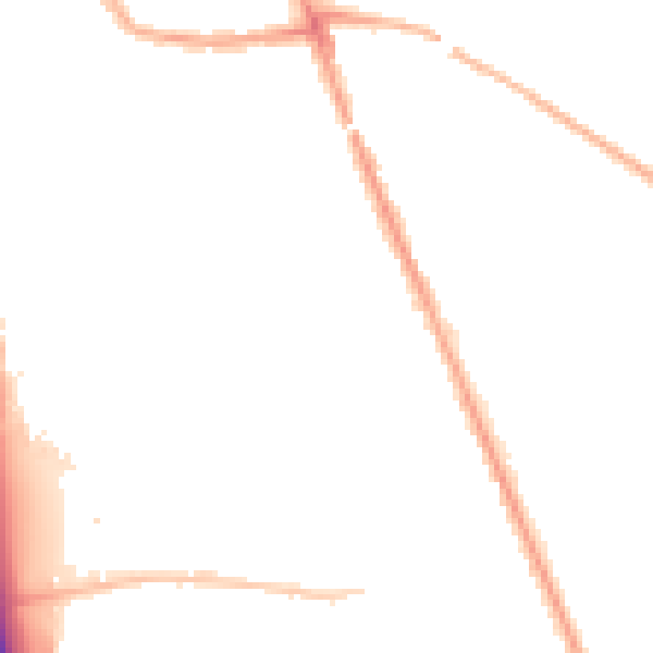 Night-time road noise heatmap for WN4 9XF