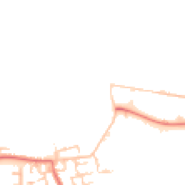 Daytime road noise heatmap for WN5 0LU