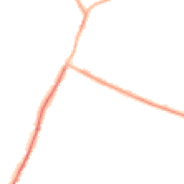 Night-time road noise heatmap for WN5 7LJ