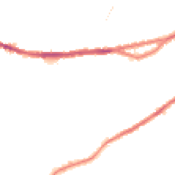 Night-time road noise heatmap for WN5 8DD