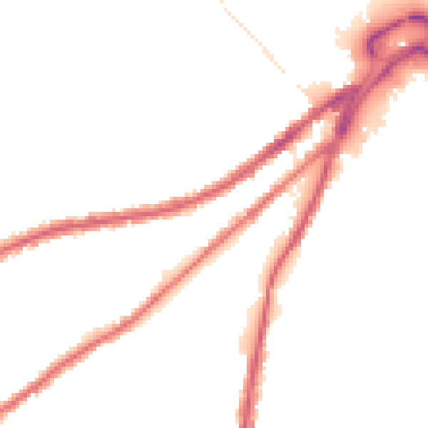 Night-time road noise heatmap for WN5 9BW