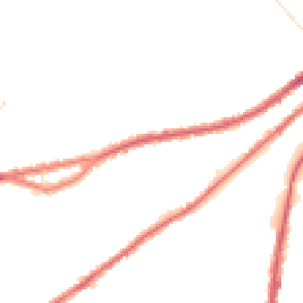 Night-time road noise heatmap for WN5 9EH