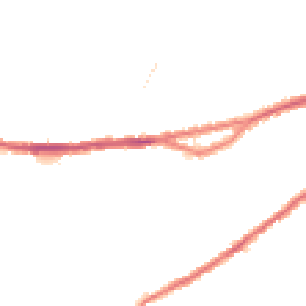 Night-time road noise heatmap for WN5 9JU