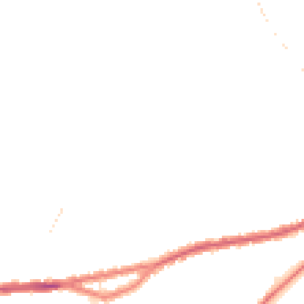 Night-time road noise heatmap for WN5 9QA