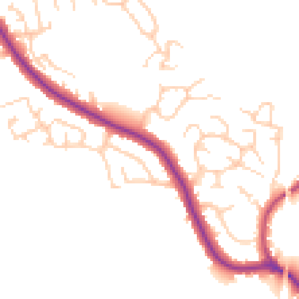 Daytime road noise heatmap for WN6 0AH