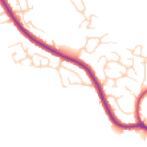 Daytime road noise heatmap for WN6 0AT