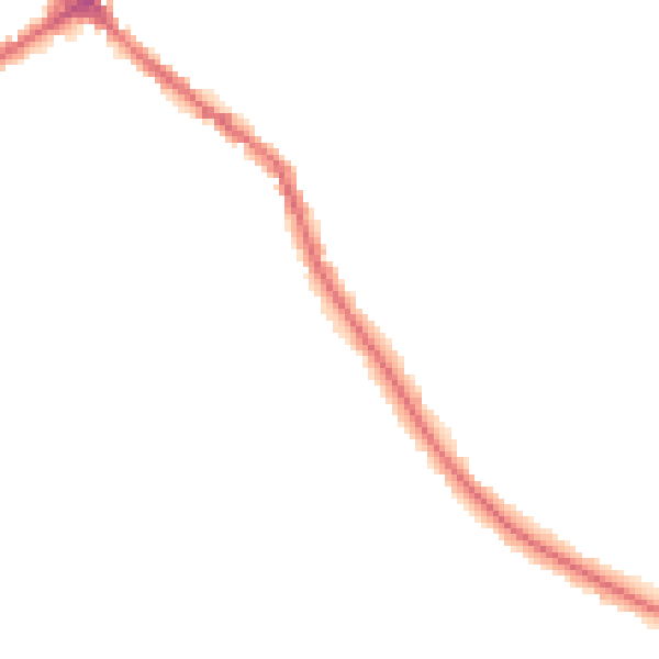 Night-time road noise heatmap for WN6 0BA