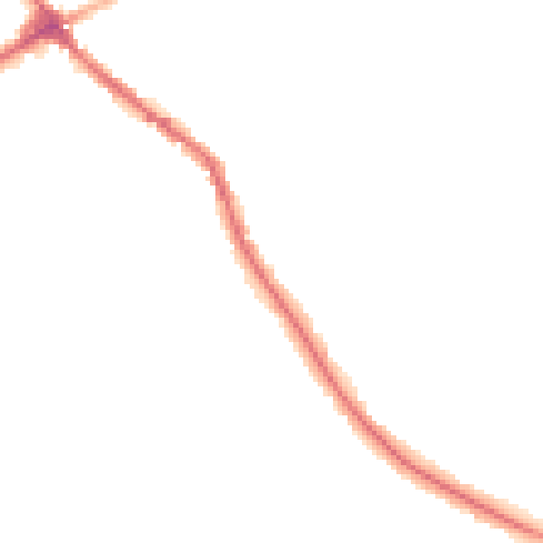 Night-time road noise heatmap for WN6 0BE