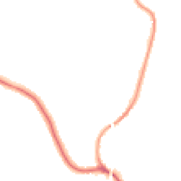 Night-time road noise heatmap for WN6 0BN
