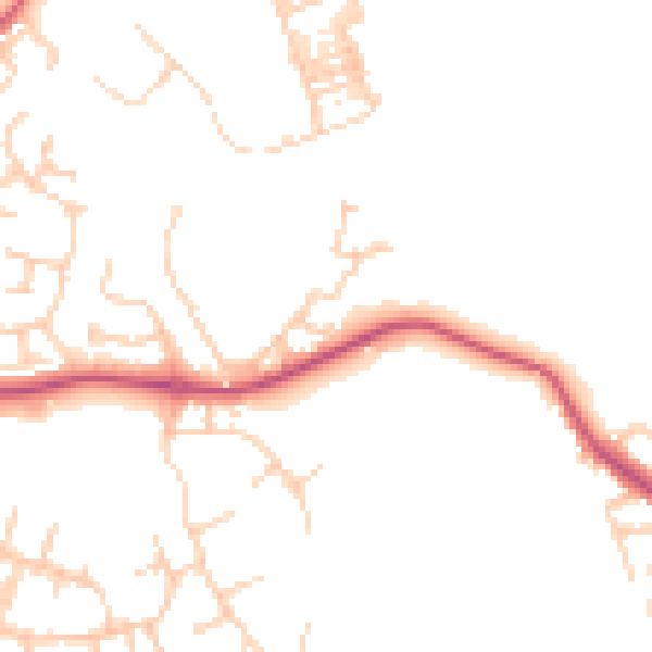 Daytime road noise heatmap for WN6 0GR