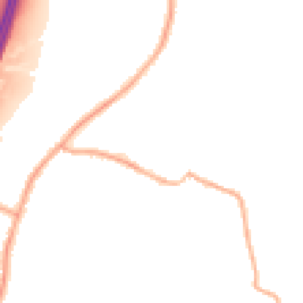 Night-time road noise heatmap for WN6 8BB