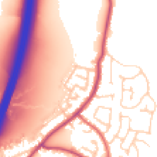 Daytime road noise heatmap for WN6 8BX
