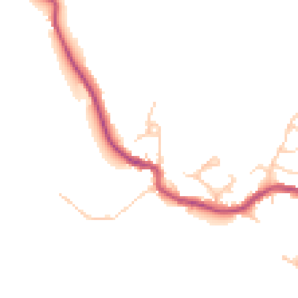 Daytime road noise heatmap for WN6 8JL