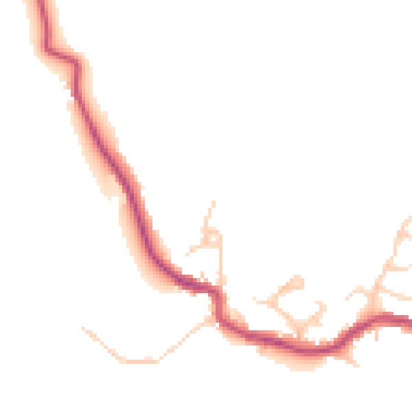 Daytime road noise heatmap for WN6 8LX