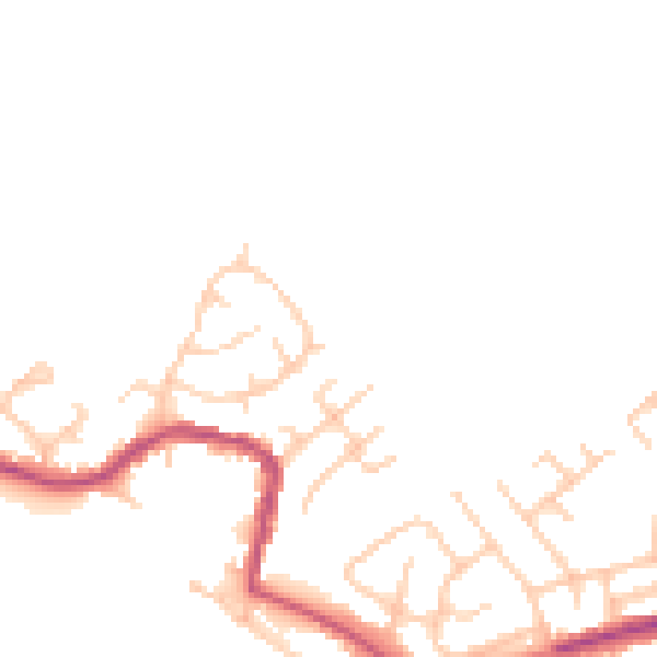 Daytime road noise heatmap for WN6 8NB