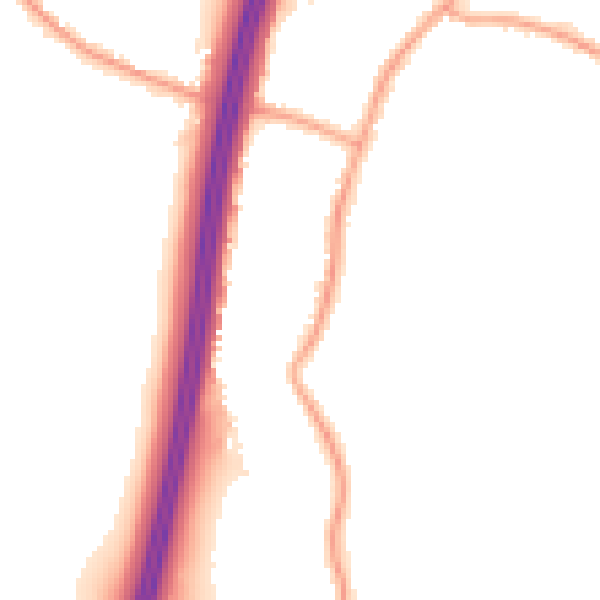Night-time road noise heatmap for WN6 8PR