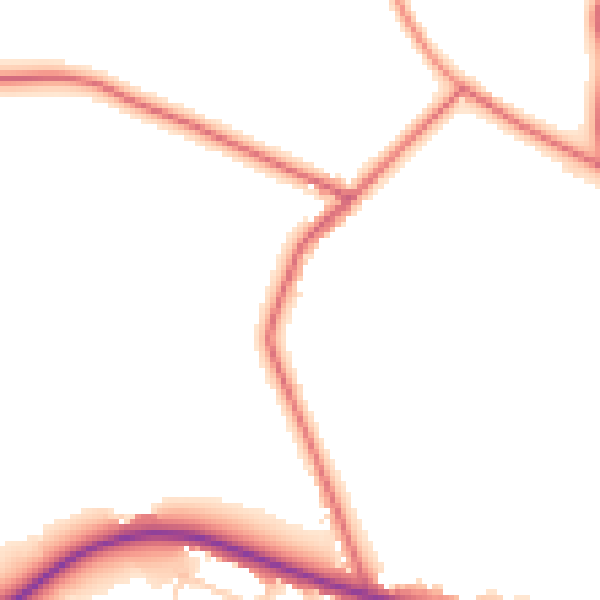 Daytime road noise heatmap for WN6 9QG