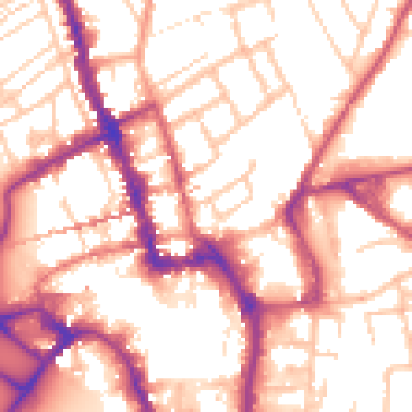 Daytime road noise heatmap for WR1 1AH