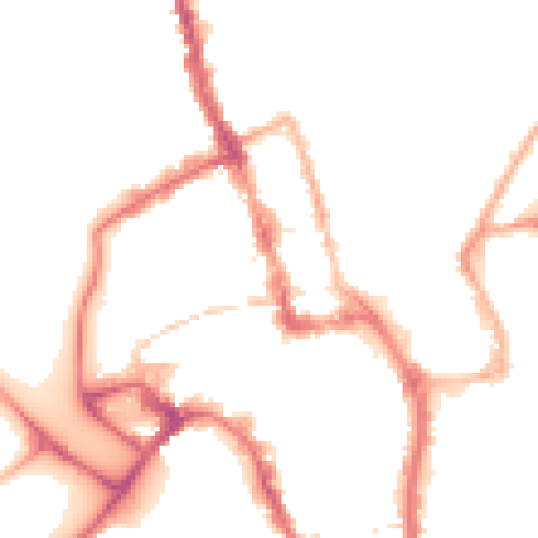 Night-time road noise heatmap for WR1 1DX