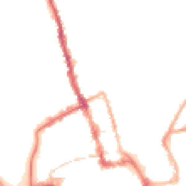 Night-time road noise heatmap for WR1 1HA