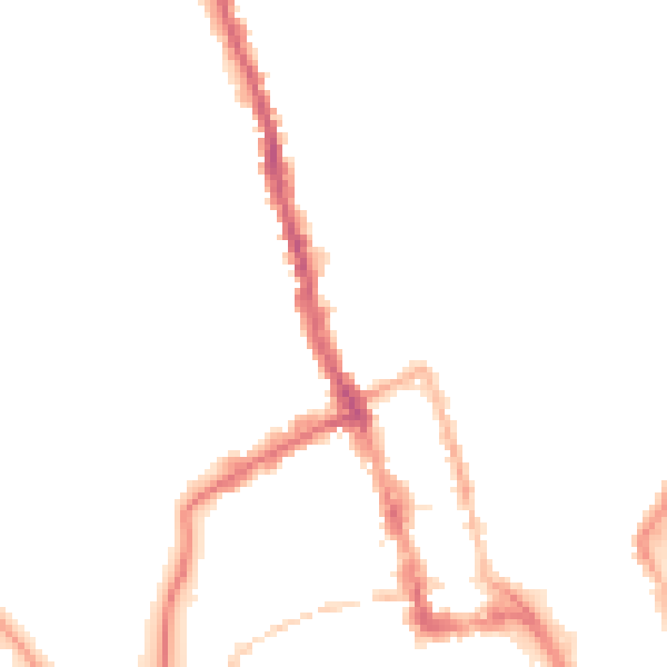 Night-time road noise heatmap for WR1 1HL