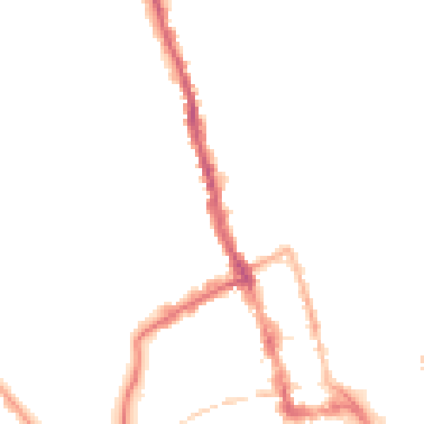 Night-time road noise heatmap for WR1 1JL