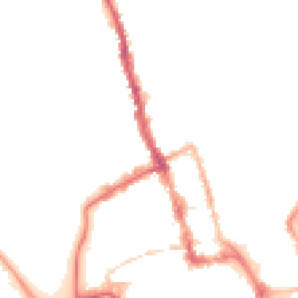 Night-time road noise heatmap for WR1 1JT