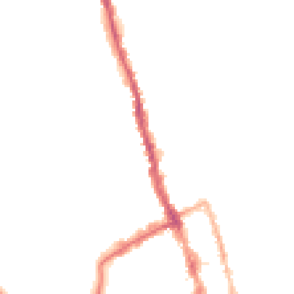 Night-time road noise heatmap for WR1 1JY