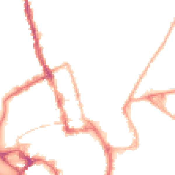 Night-time road noise heatmap for WR1 1LL