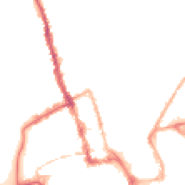 Night-time road noise heatmap for WR1 1LX