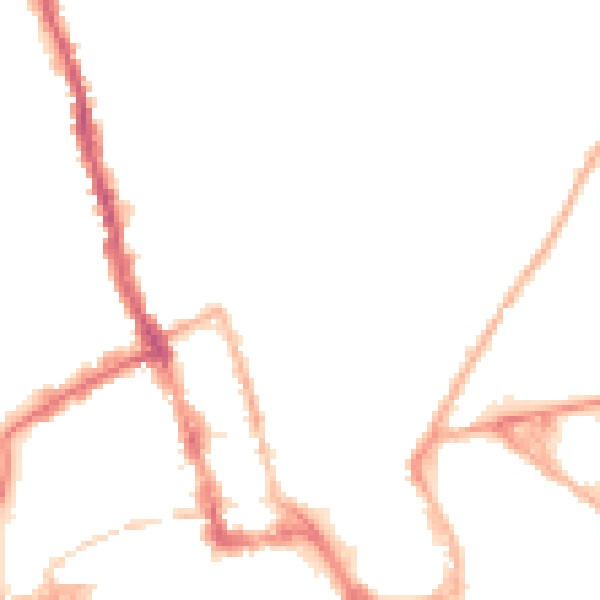 Night-time road noise heatmap for WR1 1ND