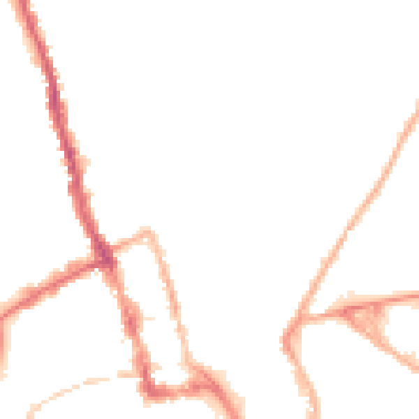 Night-time road noise heatmap for WR1 1NG