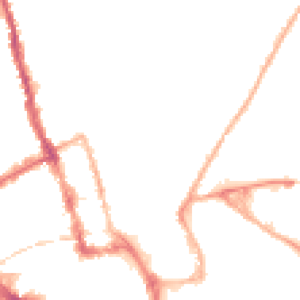 Night-time road noise heatmap for WR1 1NH