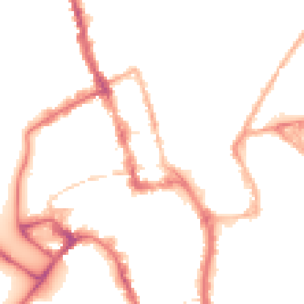 Night-time road noise heatmap for WR1 1UG