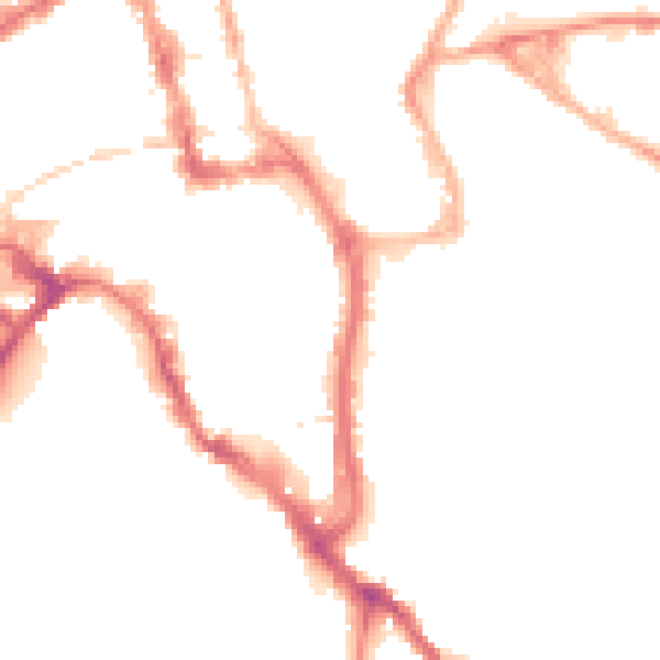 Night-time road noise heatmap for WR1 2AN