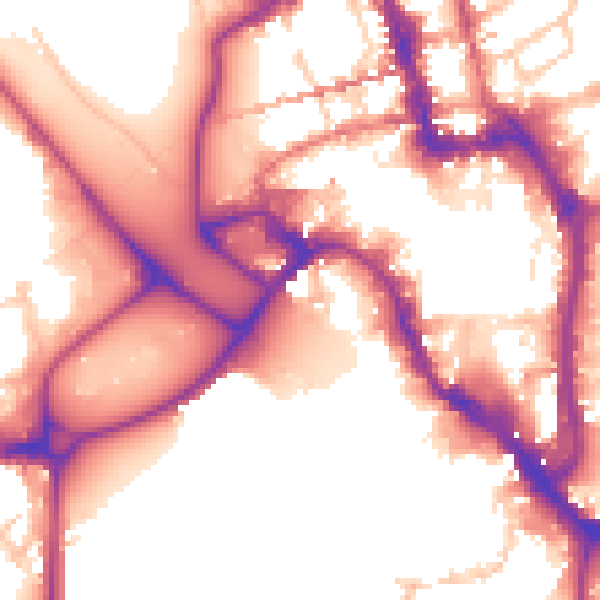 Daytime road noise heatmap for WR1 2JJ
