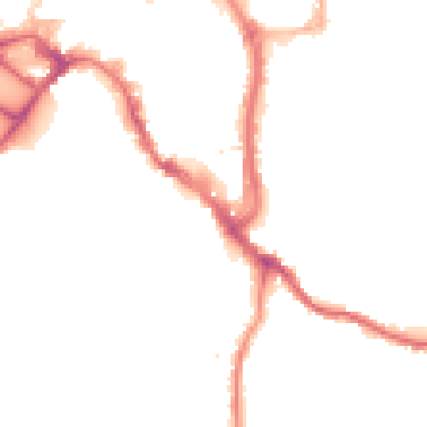 Night-time road noise heatmap for WR1 2LT