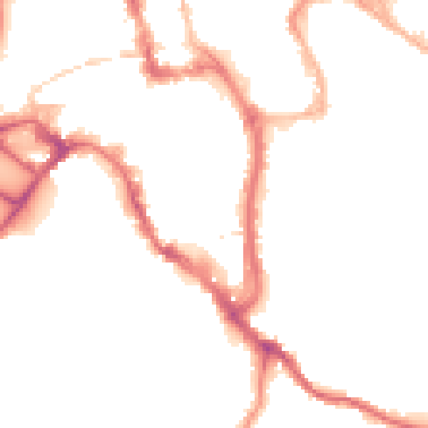 Night-time road noise heatmap for WR1 2LZ