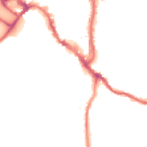 Night-time road noise heatmap for WR1 2NB