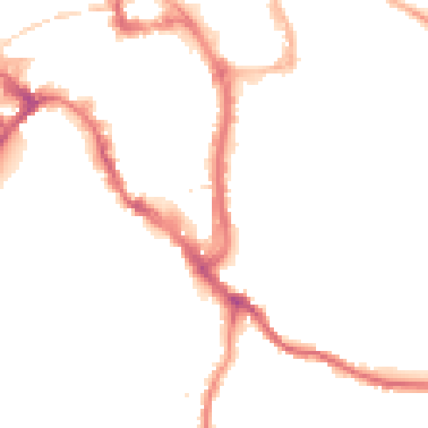 Night-time road noise heatmap for WR1 2NN