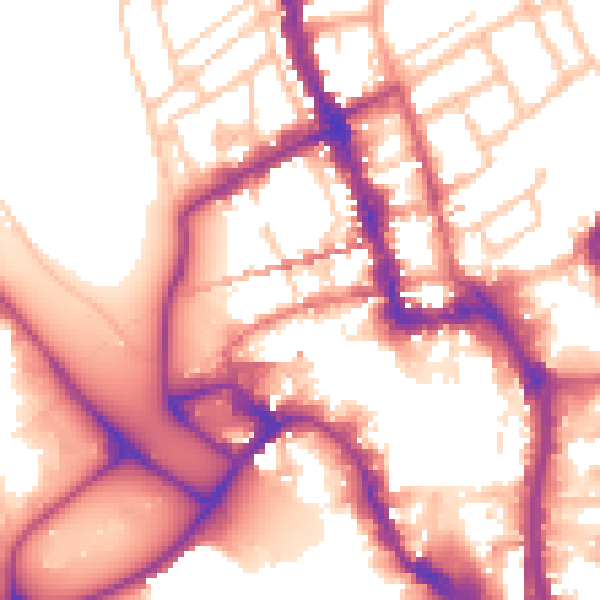 Daytime road noise heatmap for WR1 3AL