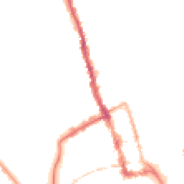 Night-time road noise heatmap for WR1 3BQ