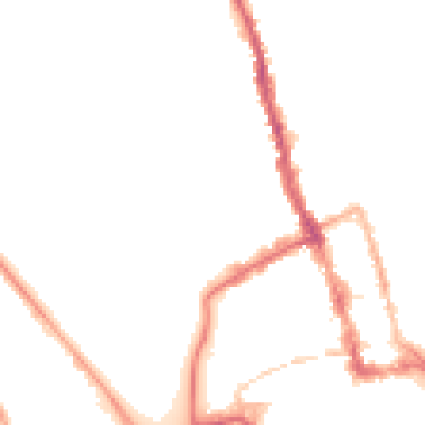 Night-time road noise heatmap for WR1 3DD