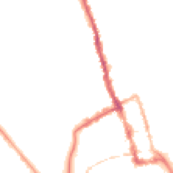 Night-time road noise heatmap for WR1 3DE