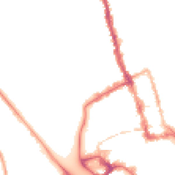 Night-time road noise heatmap for WR1 3EQ