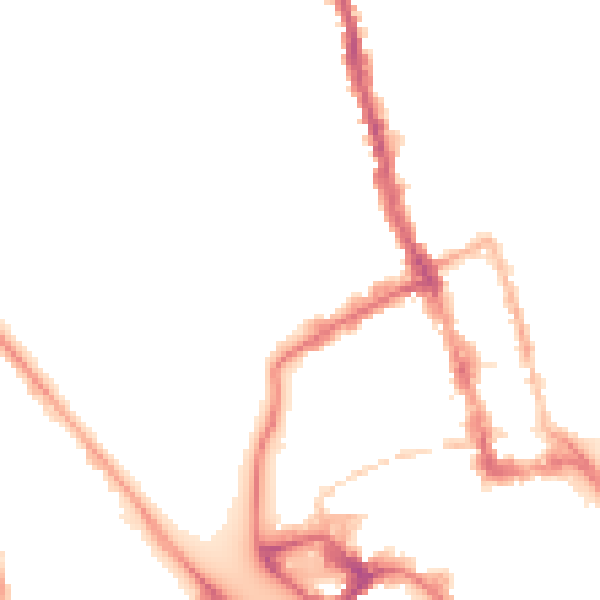 Night-time road noise heatmap for WR1 3HN