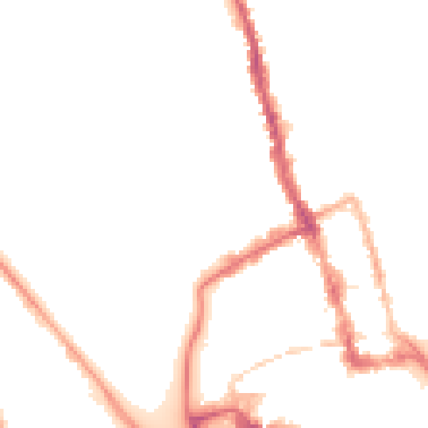 Night-time road noise heatmap for WR1 3NL